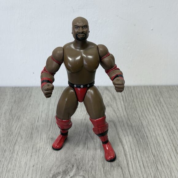 WWF WWE 1996 Jakks Ahmed Johnson Bone Crishing Action Wrestling Action Figure - Picture 1 of 6